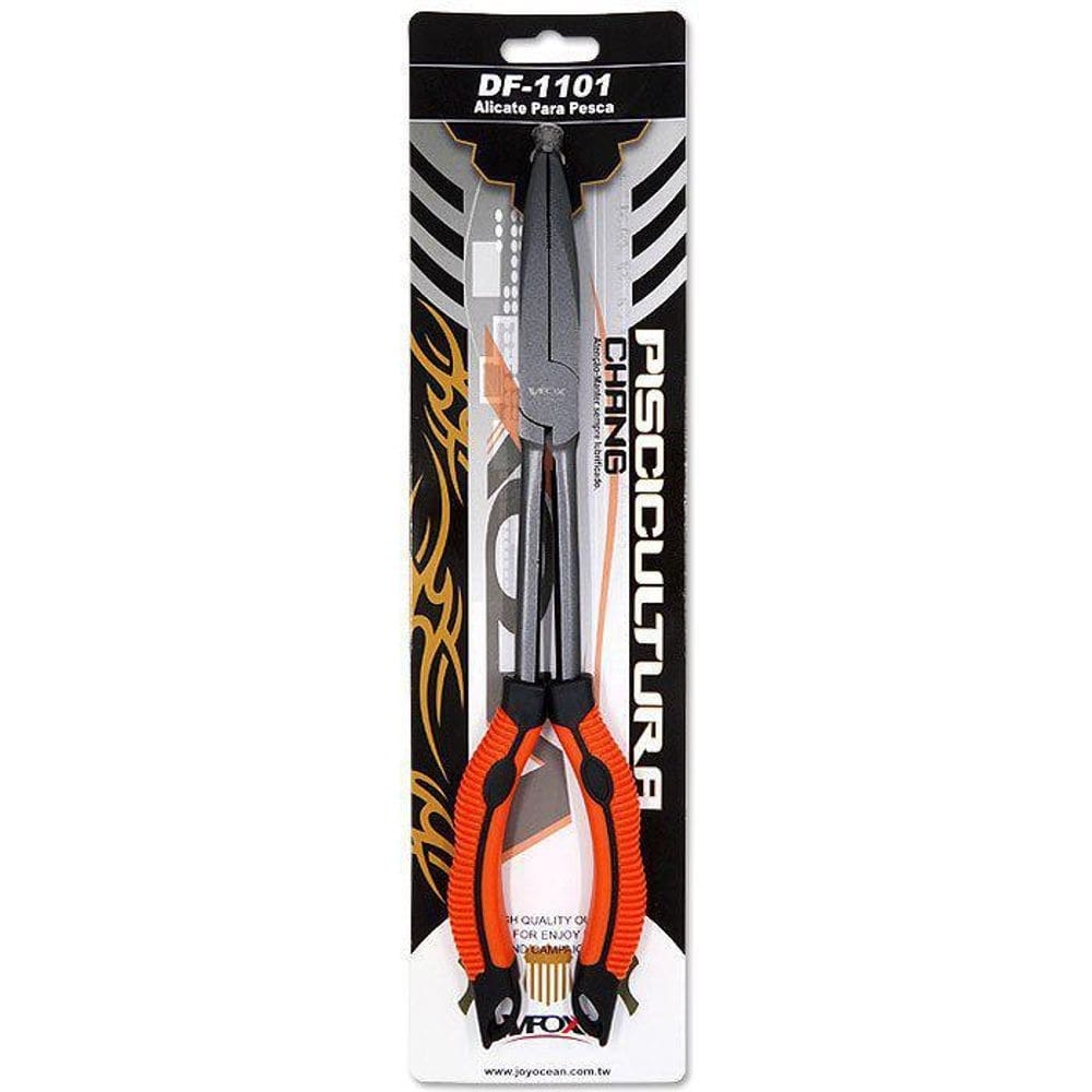Alicate para pesca multiuso bico curvo aço v-fox df-1101