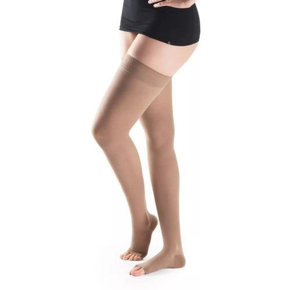Meia 7/8 sigvaris basic 30-40mmhg m3 bege