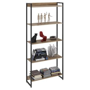 Estante Livreiro Multiuso Dynamica Industrial 80Cm 5 Prateleiras C08 Carvalho