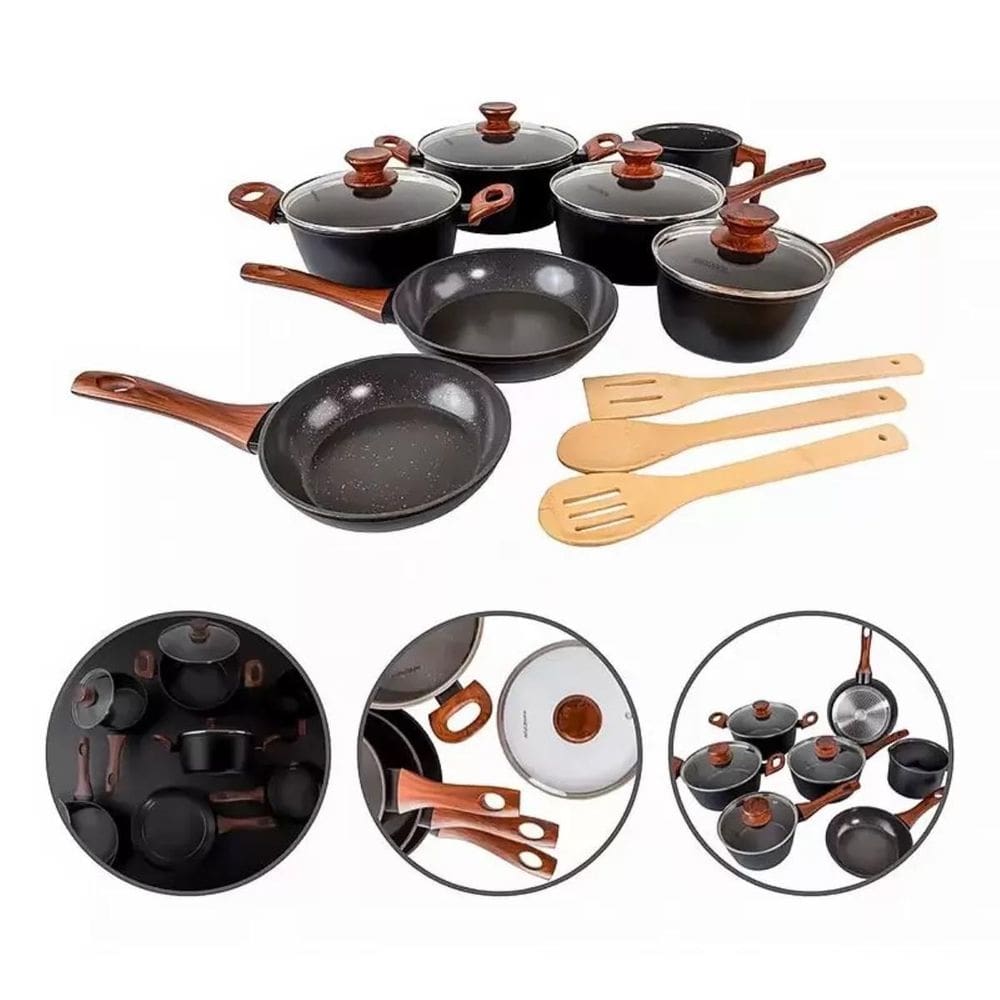 Conjunto de panelas indução 10 peças style cook - mimo style