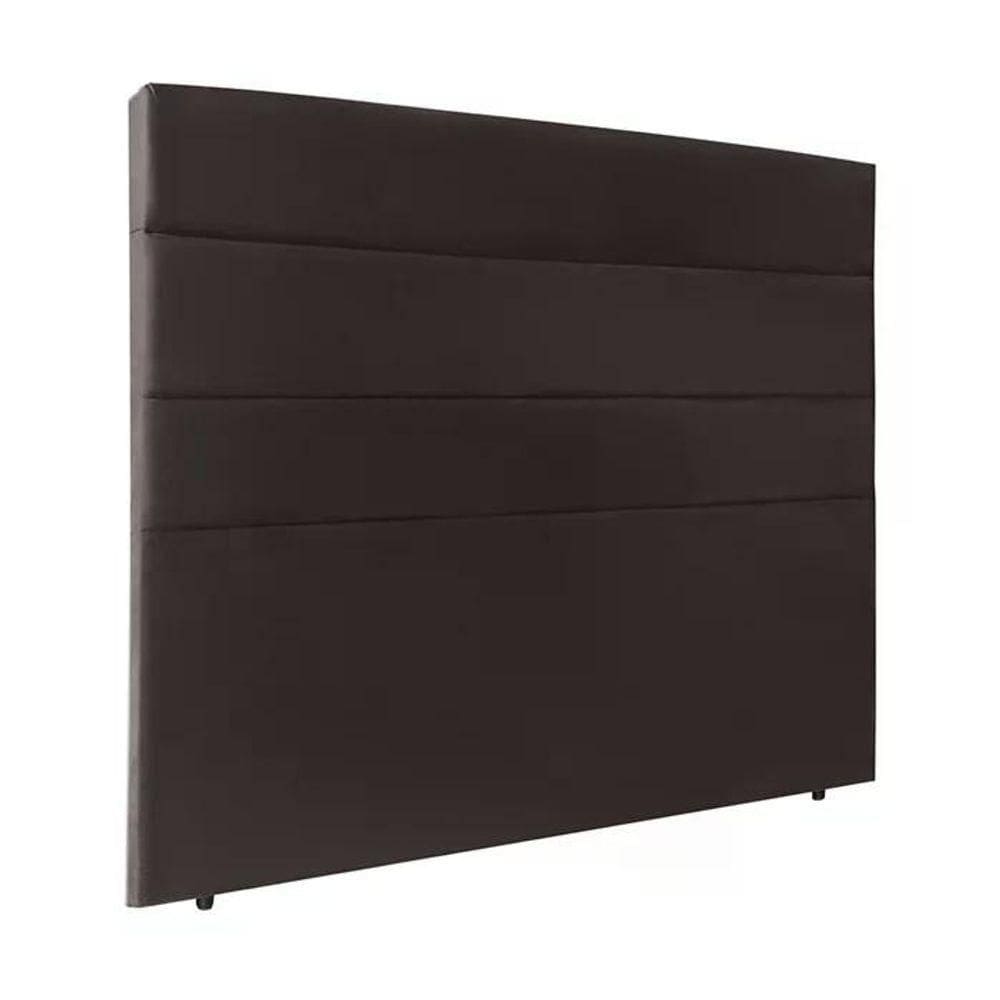 Cabeceira Solteiro 90Cm Bia Suede Marrom Id Suede Marrom