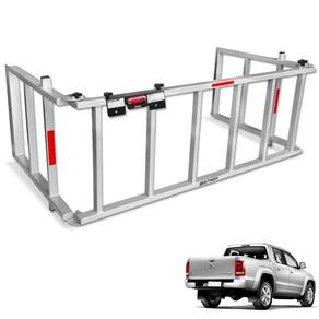 Extensor De Caçamba Amarok 2010 a 2023 Rampa Prata Reforçado 350kg