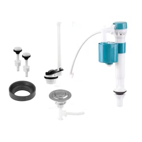 Kit Completo Universal p/Caixa Acoplada Entrada Ajustável e Saída Ajustável Acionador Superior