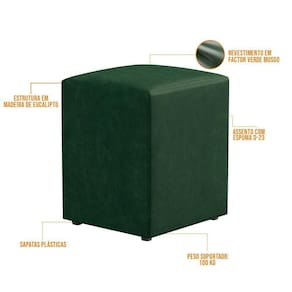 Kit 02 Puffs Quadrado L02 Facto Verde