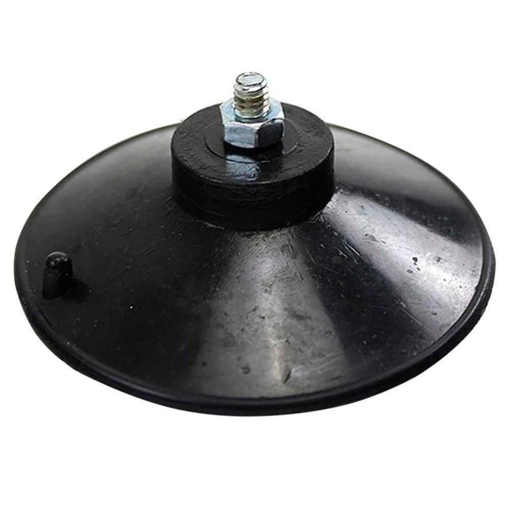 50 Ventosa De 90Mm  9 Cm  Em Pvc Preto Com Parafuso E Porca