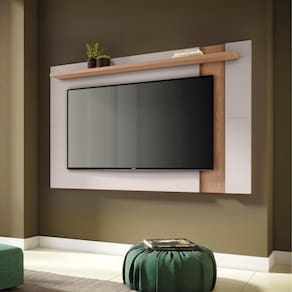 Painel Extensivel Para Tv 70 Polegadas Belfast Off-white Matte Freijo