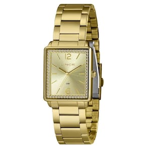 Relogio lince feminino quadrado retangular lqg4737l28 c2kx