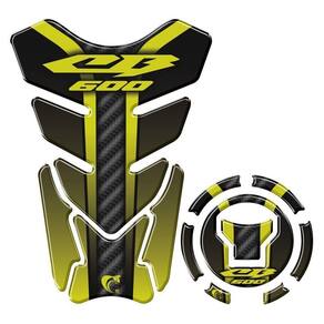Kit Adesivo Protetor Tanque E Bocal Honda Cb 600 + 2018 Amarelo Amarelo
