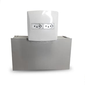 Cofre tomada  médio com gaveta interna e fundo