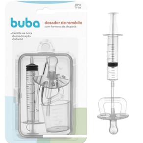 Dosador de remédios kit com chupeta buba