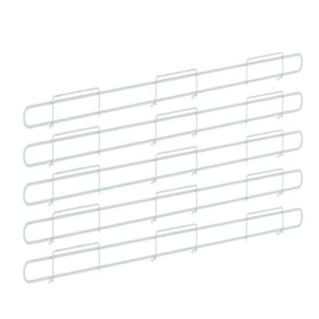 Anteparo frontal amapa 092 branco bandeja gondola kit 10
