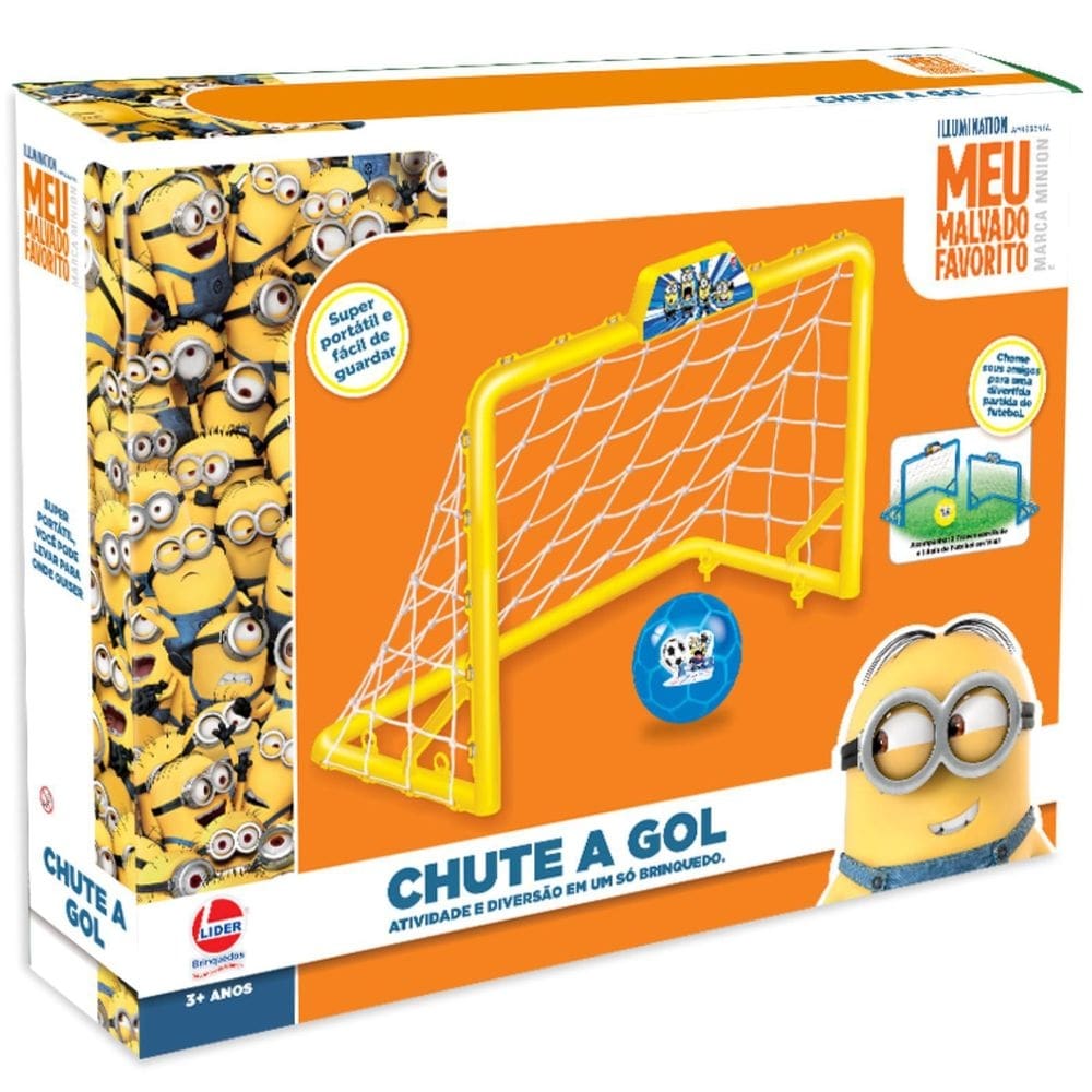 Brinquedo jogo de futebol chute a gol minions da lider 2855
