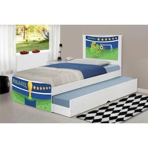 Cama Bicama Juvenil Adesivada Copa Do Mundo Brasil