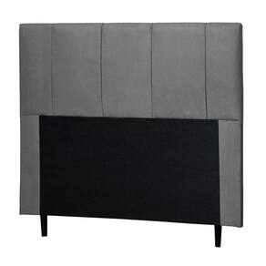 Cabeceira Cama Box Casal Donna 140cm Suede Cinza