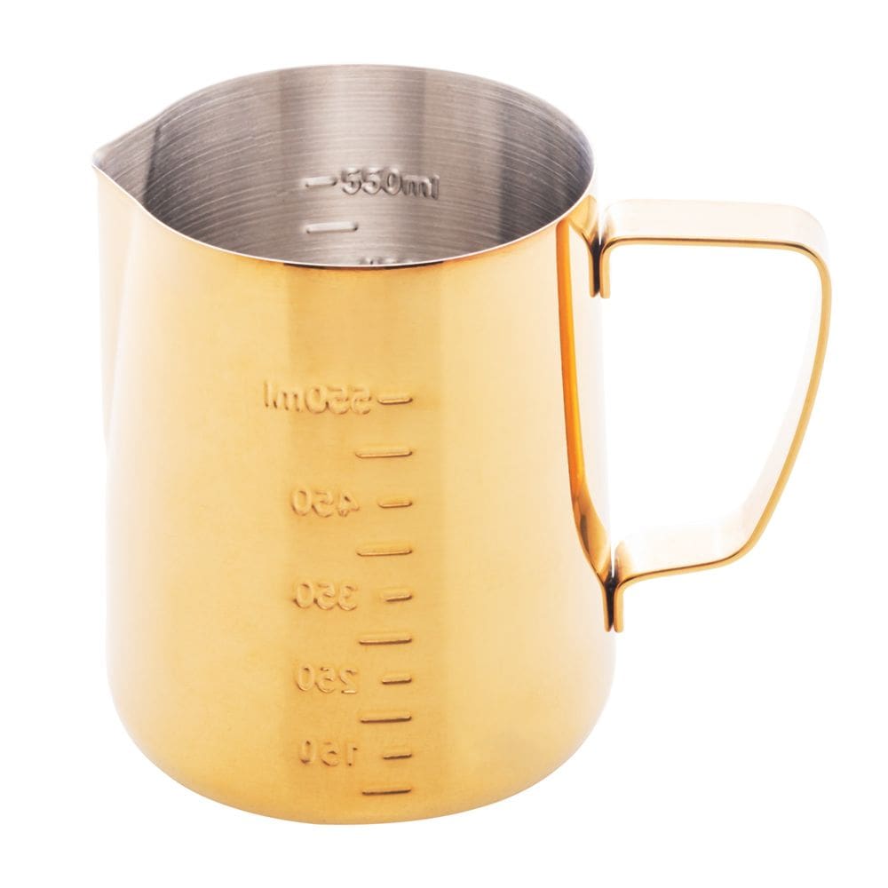 Leiteira de Aço Inox Dourada 600ml - Lyor
