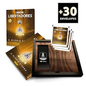 CONMEBOL LIBERTADORES 2024 - Kit Box Premium Capa Dura + 30 Envelopes