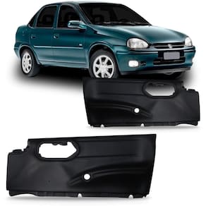 Par forro porta diant corsa sedan 1996 a 2016 4 portas preto