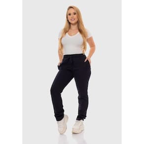 Calça 7860 Preto Moletom [F075]