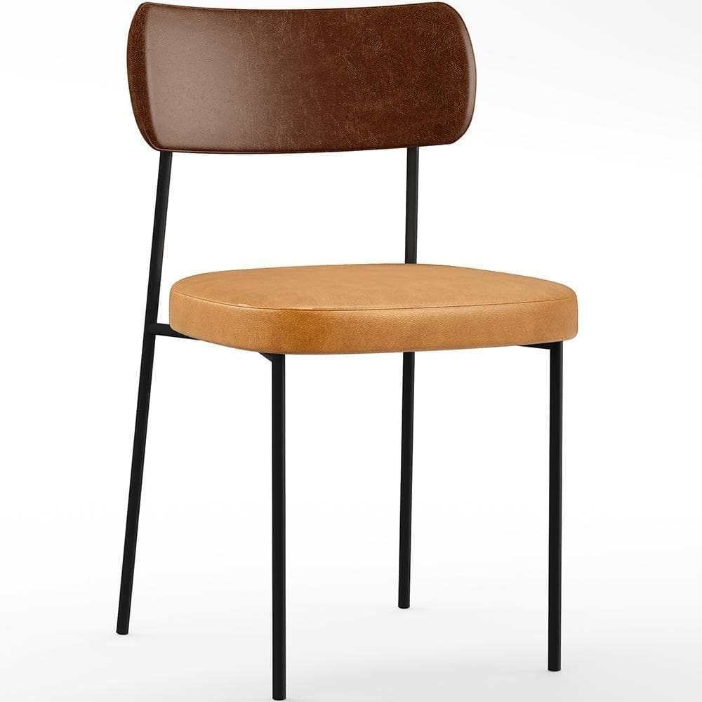 Cadeira Para Cozinha Sala De Jantar Melina L02 Whisky Marrom