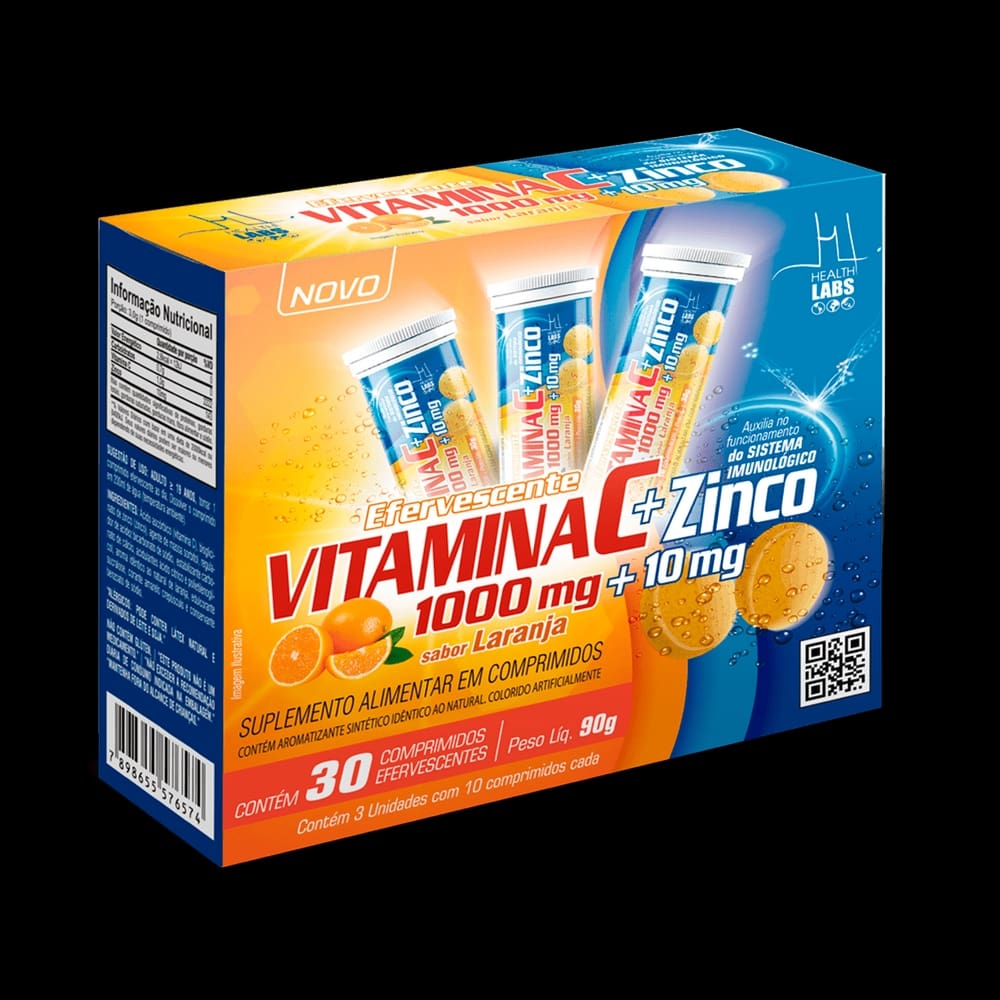 Vitamina C 1gr+zinco C/30cpds Eferv