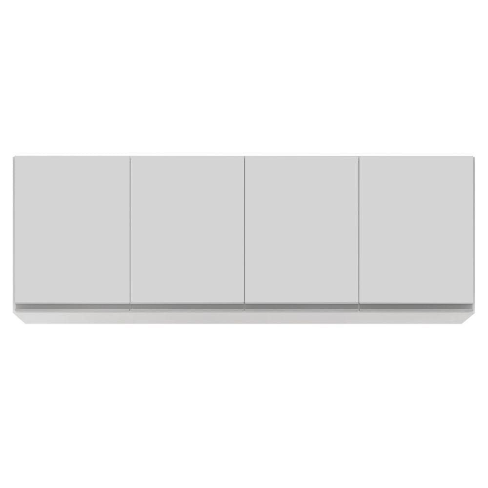 Armário Aéreo 160cm 4 Portas Nevada Branco