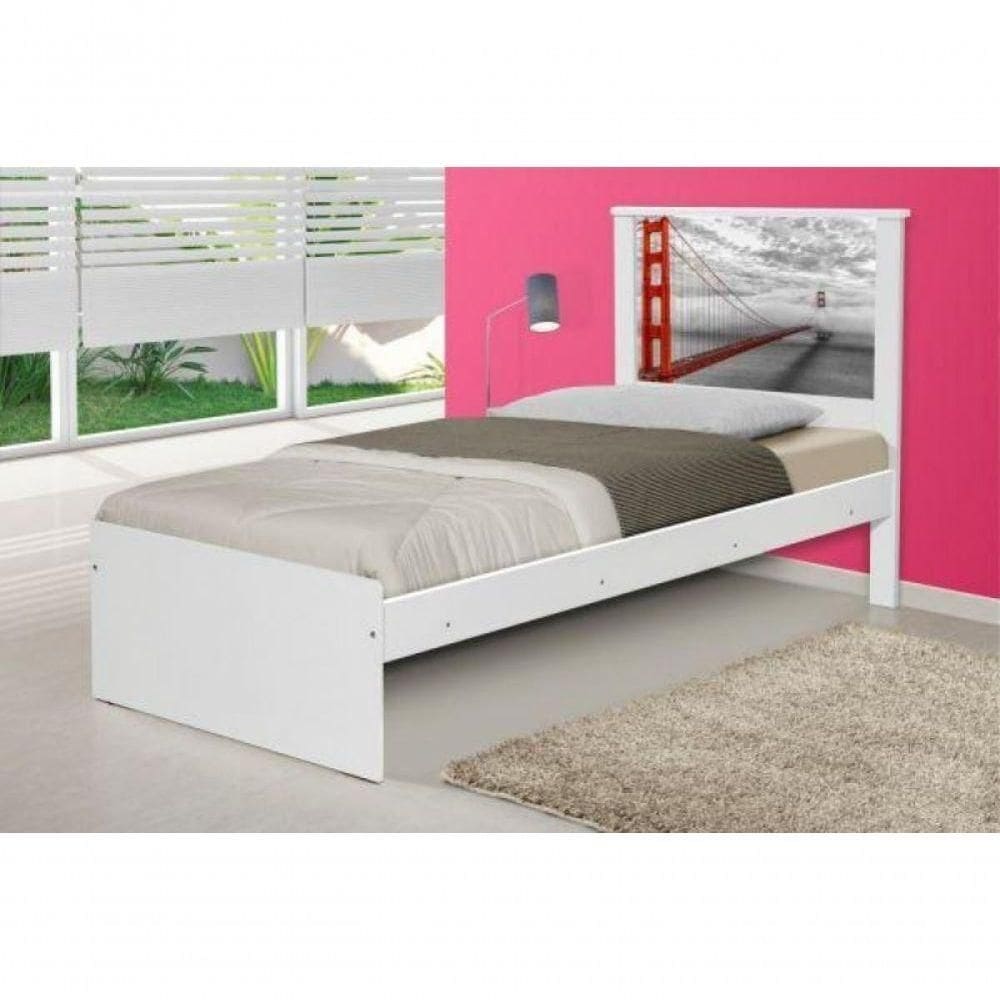 Cama Solteiro Cidade San Francisco Com Colchão