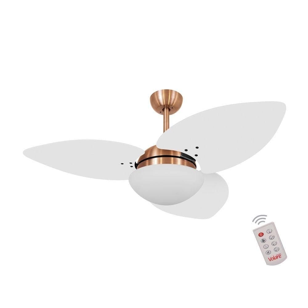 Ventilador De Teto 3 Pás Branco 127v C/ Controle