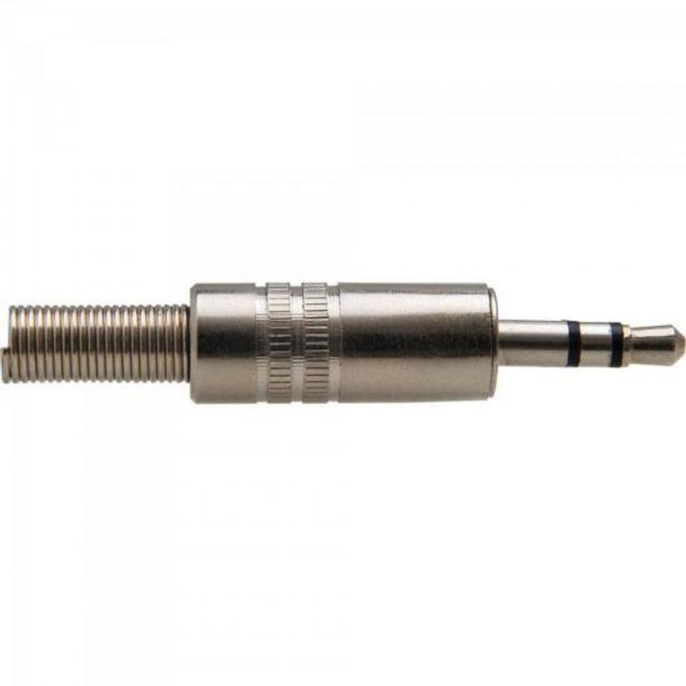 Plug P2 Estéreo de Metal Com Mola PGPD0004 Níquel Storm - PCT / 50 [F002]