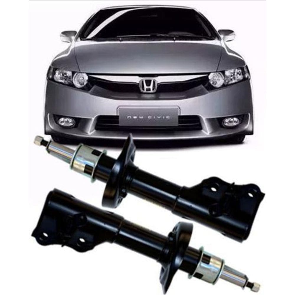 Par de amortecedor dianteiro new civic 1.8 16v - 2006 a 2011