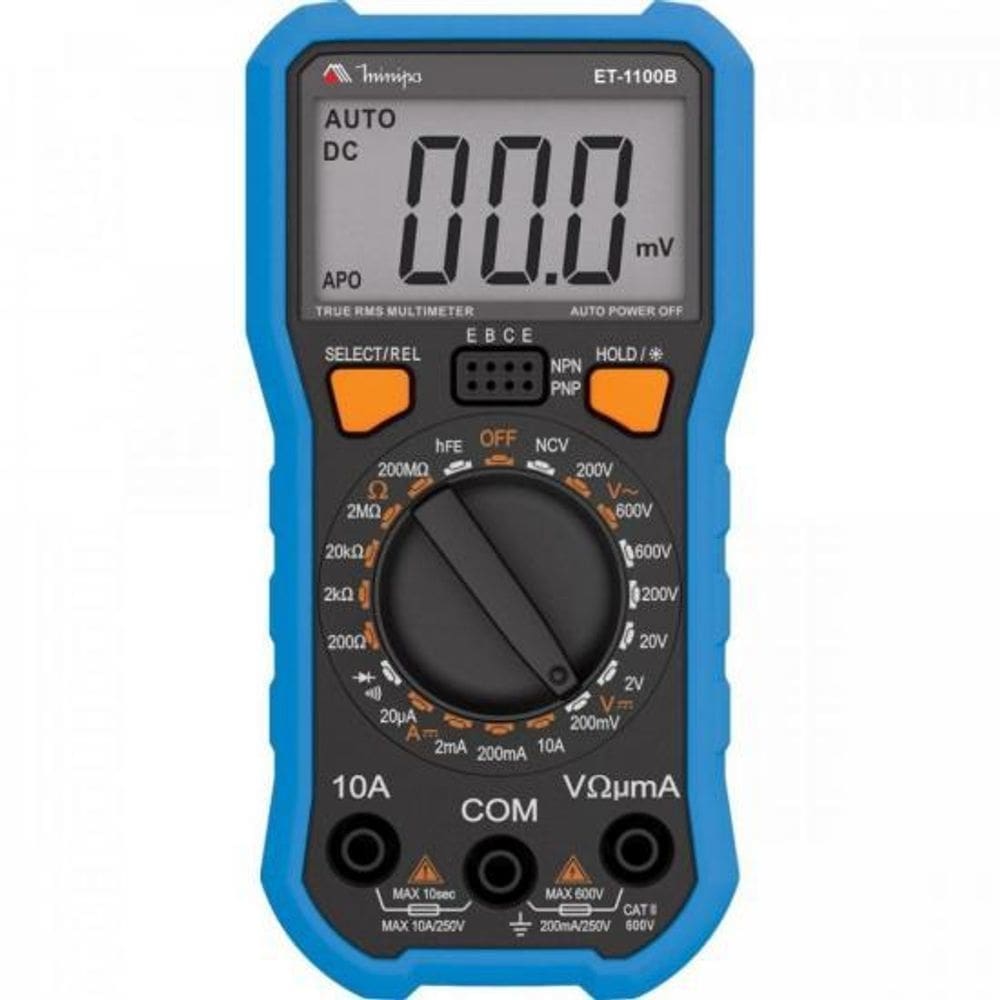 Multimetro Digital ET-1100B Azul/Preto MINIPA [F002]