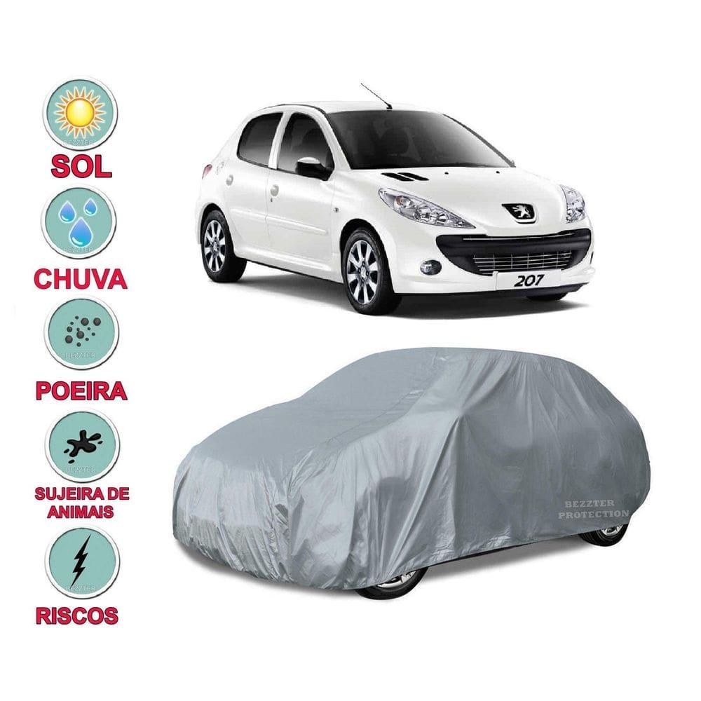 Capa cobrir carro peugeot 207 hatch impermeável proteção