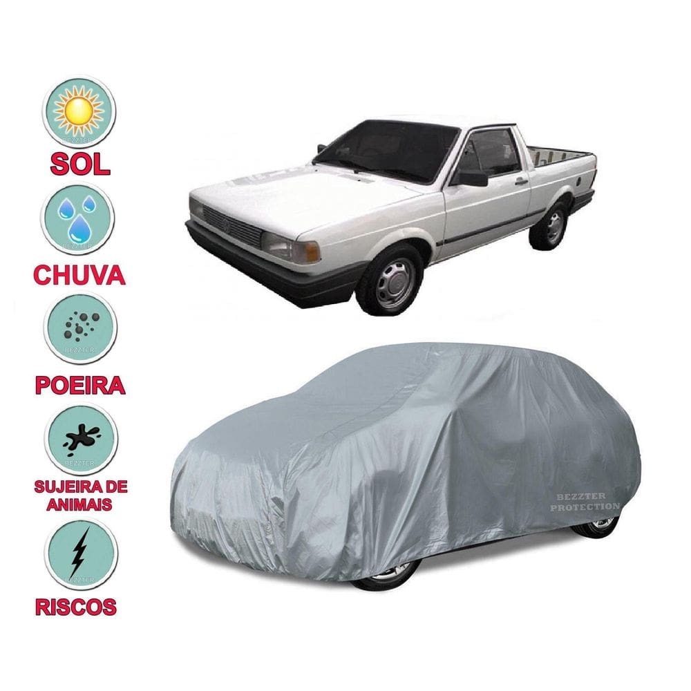 Capa cobrir carro saveiro quadrada impermeável proteção