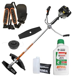 Roçadeira Com óleo Stihl Grh520 Terra 52cc 2,5hp Cor Preto