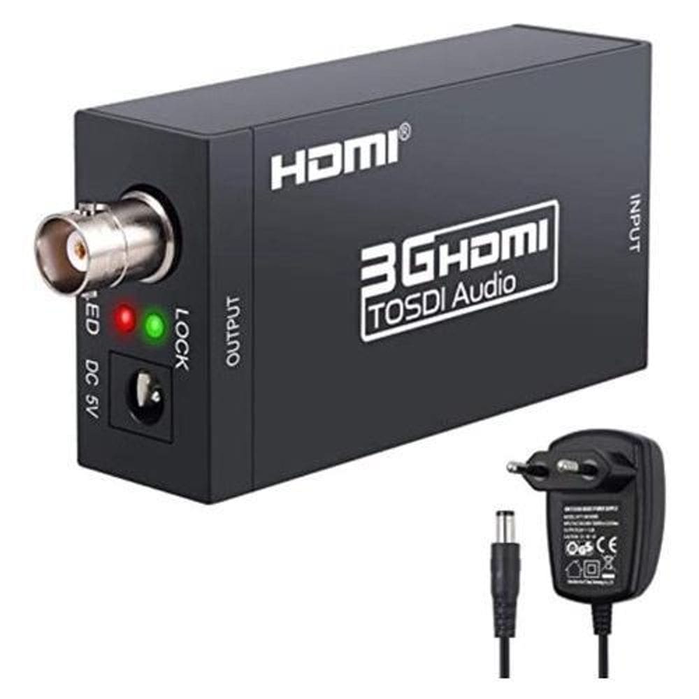 Adaptador conversor de hdmi para sdi, hd-sdi ou 3g sdi