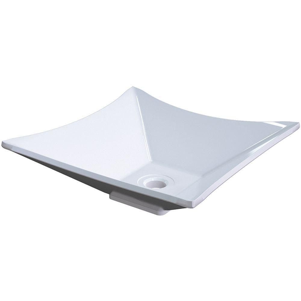 Cuba De Apoio Para Banheiro Quadrada C01 Lux L34 Branco