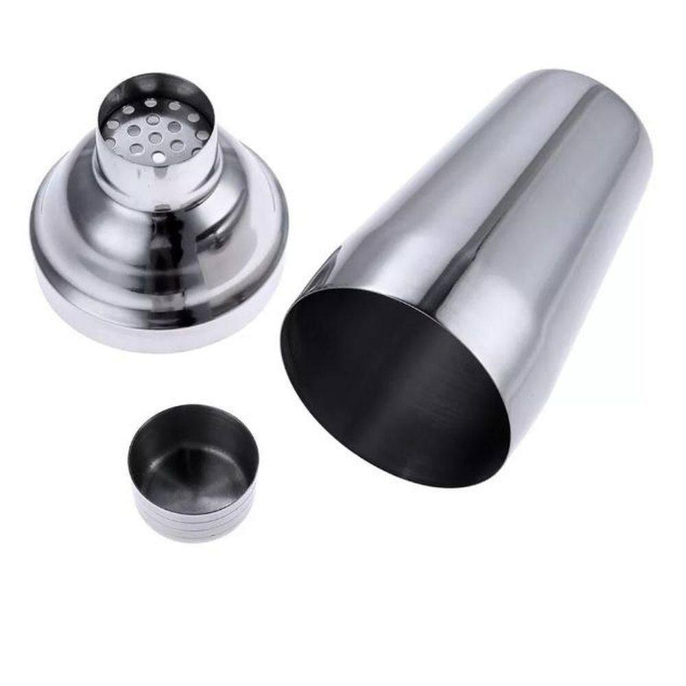 Kit Coqueteleira Em Inox 500Ml Espremedor Dosador