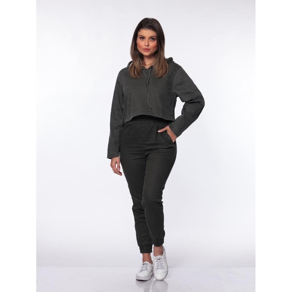 Blusa Cropped 7896 Verde [F075]