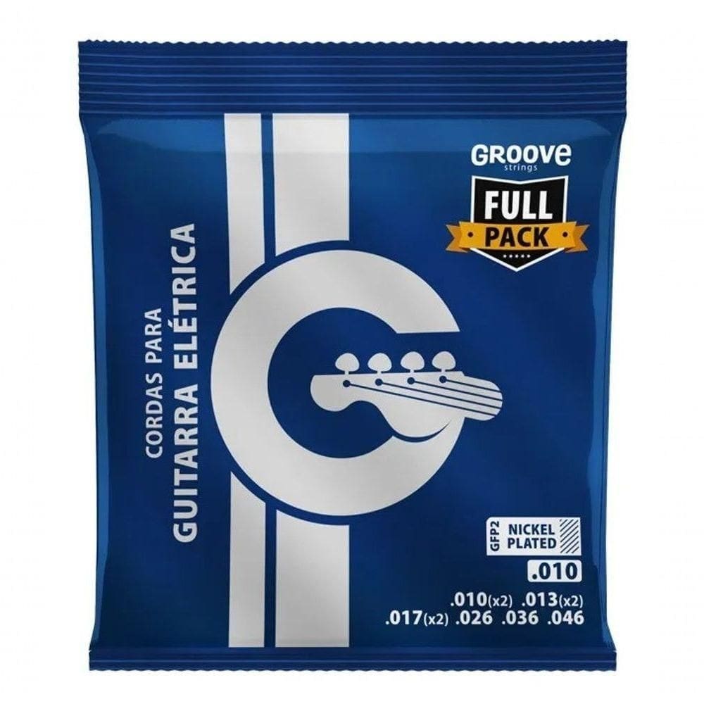 Jogo De Cordas P-guitarra Groove 0.010"-0.046" Gfp2