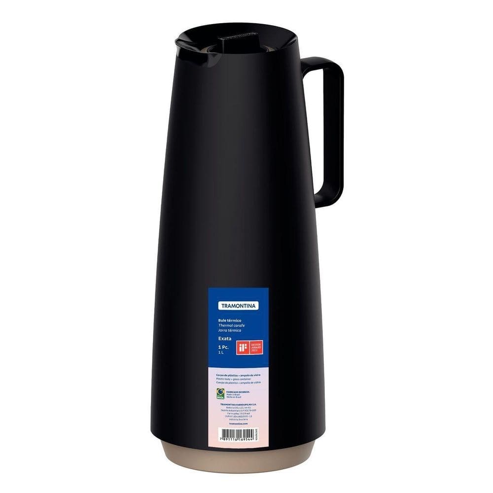 Bule garrafa térmica exata 1l café e cha etc tramontina