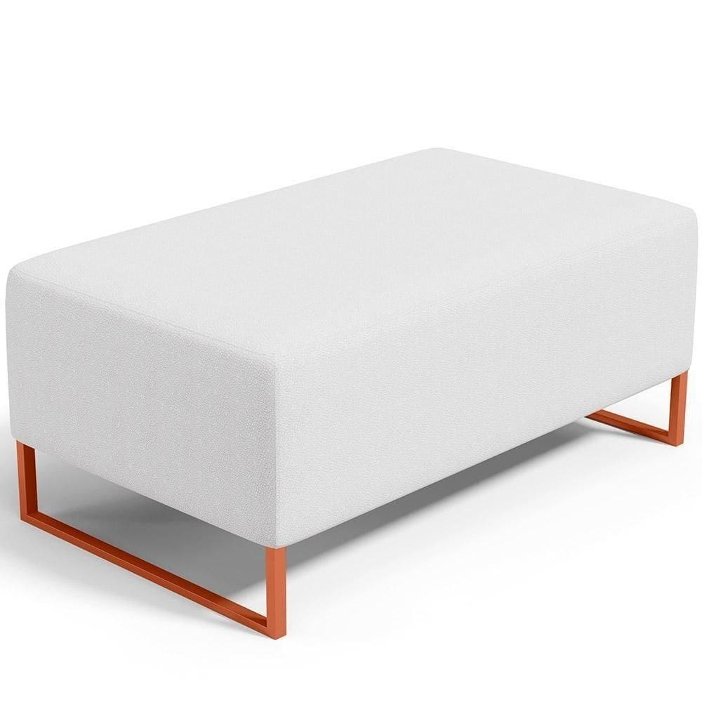Puff Decorativo Cléo 90Cm W01 Corano Branco