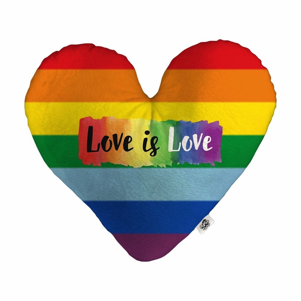 Almofada Coração Pelúcia Love is Love Namorados Tamanho:G