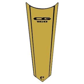 Adesivo Faixa Gravata Tanque Moto Cg Titan 125/150/160 Dourado Cg 125
