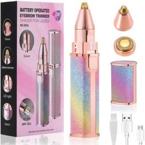 Depilador facial 2 em 1 sobrancelha buço nariz axilas usb