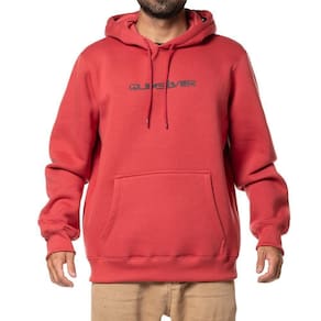 Moletom Quiksilver Canguru Omni Font 305G WT24 Vermelho