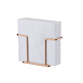 Porta guardanapos aço carbono cor cobre rose gold