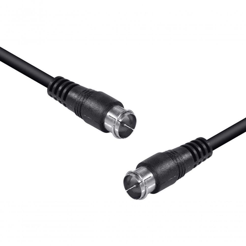 Cabo Coaxial F Macho X F Macho 2 Metros Para Antena Cf+F-2