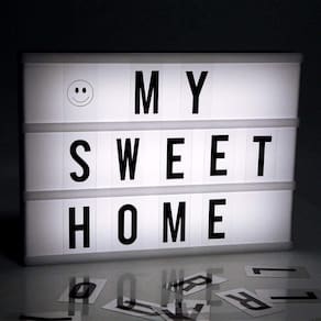 Quadro Letreiro Luminária C/letras Light Box Cinema Letreiro Led