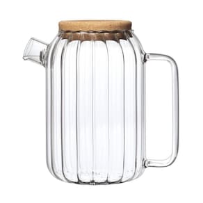 Chaleira de vidro borossilicato com bico coador hazel 1l