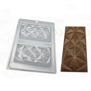 Forma Barra De Chocolate Silicone Tablete Lapidado Cód 9911
