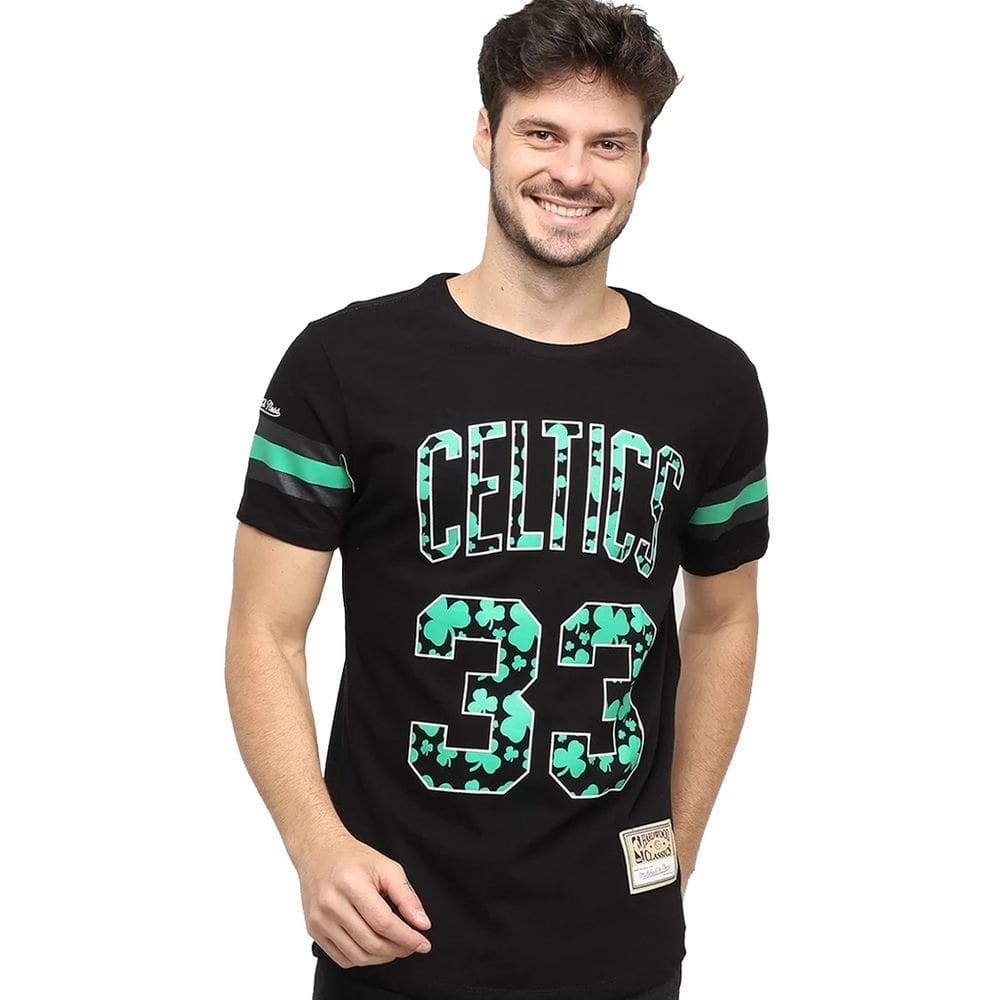 Camiseta Mitchell & Ness Masculina Celtics Bird